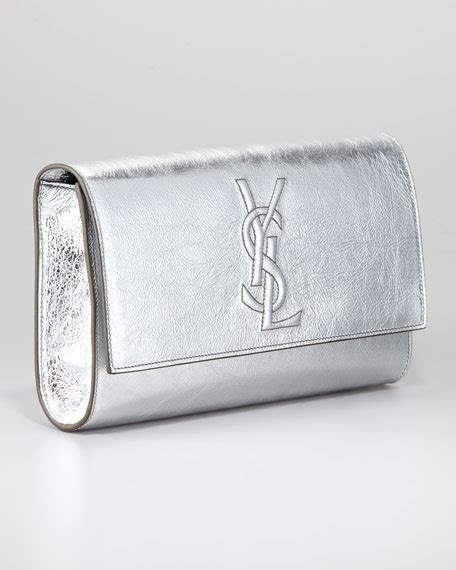 silver YVES SAINT LAURENT Clutch bags for Women 